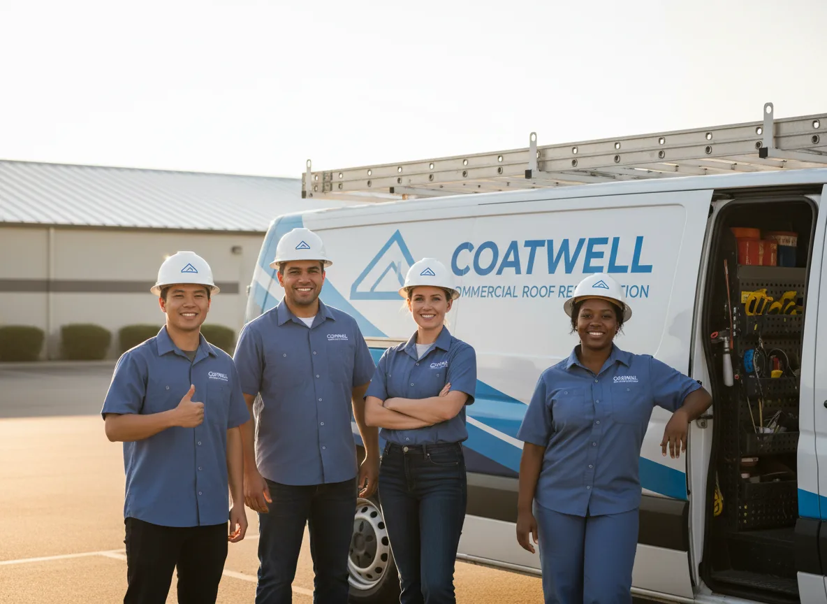 Commercial roof coating company in Lahoma, OK